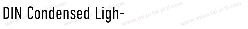 DIN Condensed Ligh字体转换
